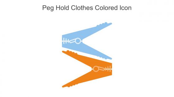 Peg Hold Clothes Colored Icon In Powerpoint Pptx Png And Editable Eps Format
