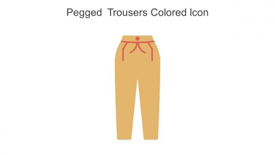 Pegged Trousers Colored Icon In Powerpoint Pptx Png And Editable Eps Format
