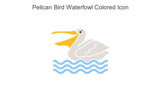 Pelican Bird Waterfowl Colored Icon In Powerpoint Pptx Png And Editable Eps Format