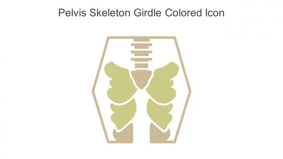 Pelvis Skeleton Girdle Colored Icon In Powerpoint Pptx Png And Editable Eps Format