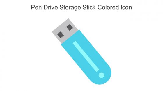 Pen Drive Storage Stick Colored Icon In Powerpoint Pptx Png And Editable Eps Format