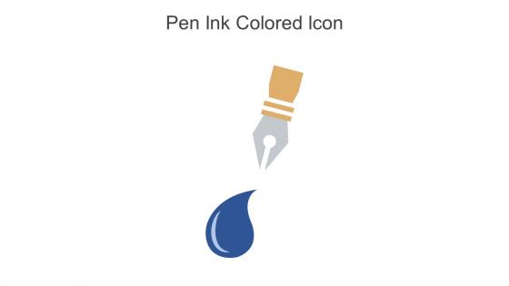 Pen Ink Colored Icon In Powerpoint Pptx Png And Editable Eps Format