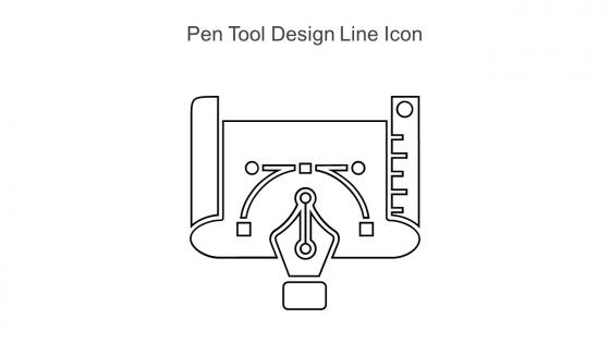 Pen Tool Design Line Icon