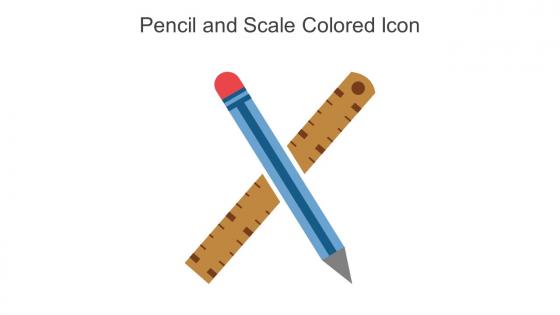 Pencil And Scale Colored Icon In Powerpoint Pptx Png And Editable Eps Format