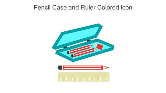 Pencil Case And Ruler Colored Icon In Powerpoint Pptx Png And Editable Eps Format