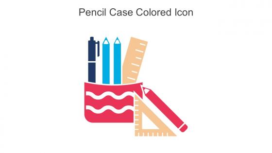 Pencil Case Colored Icon In Powerpoint Pptx Png And Editable Eps Format