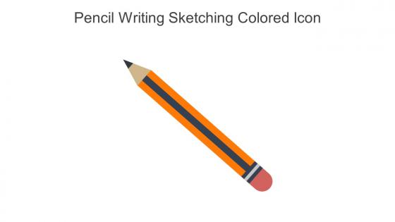 Pencil Writing Sketching Colored Icon In Powerpoint Pptx Png And Editable Eps Format