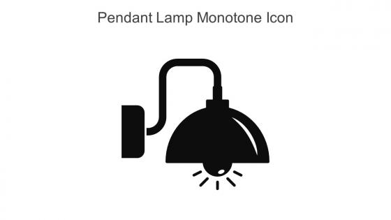Pendant Lamp Monotone Icon In Powerpoint Pptx Png And Editable Eps Format