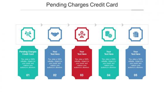 Pending Charges Credit Card Ppt Powerpoint Presentation Gallery Themes Cpb