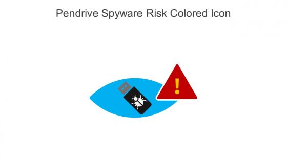 Pendrive Spyware Risk Colored Icon In Powerpoint Pptx Png And Editable Eps Format