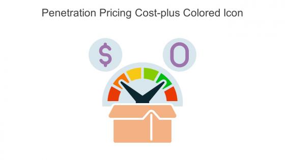 Penetration Pricing Cost Plus Colored Icon In Powerpoint Pptx Png And Editable Eps Format