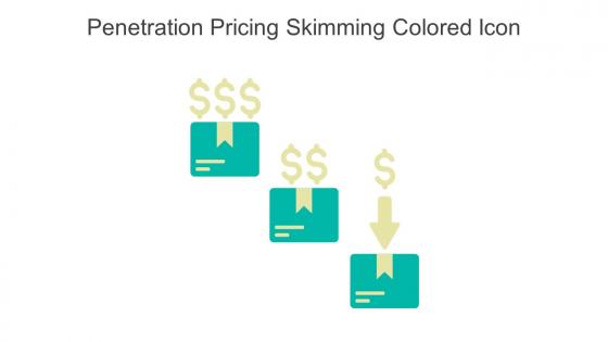 Penetration Pricing Skimming Colored Icon In Powerpoint Pptx Png And Editable Eps Format