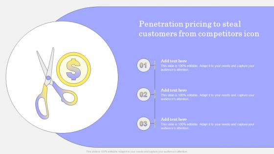 Penetration Pricing To Steal Customers From Competitors Icon
