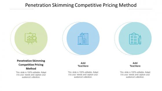 Penetration Skimming Competitive Pricing Method Ppt Powerpoint Presentation Cpb