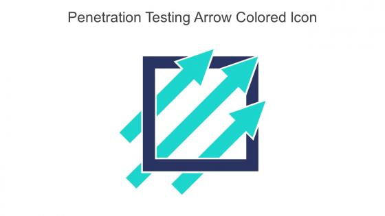 Penetration Testing Arrow Colored Icon In Powerpoint Pptx Png And Editable Eps Format