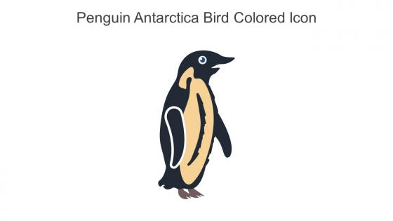 Penguin Antarctica Bird Colored Icon In Powerpoint Pptx Png And Editable Eps Format