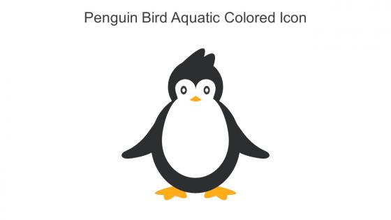 Penguin Bird Aquatic Colored Icon In Powerpoint Pptx Png And Editable Eps Format