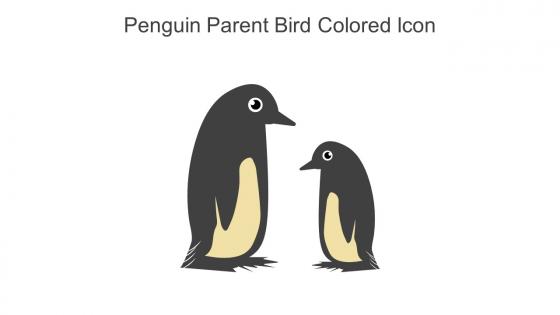 Penguin Parent Bird Colored Icon In Powerpoint Pptx Png And Editable Eps Format