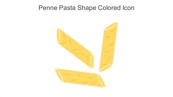 Penne Pasta Shape Colored Icon In Powerpoint Pptx Png And Editable Eps Format