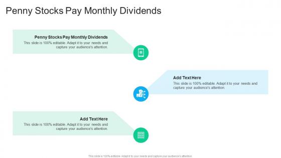 Penny Stocks Pay Monthly Dividends In Powerpoint And Google Slides Cpb