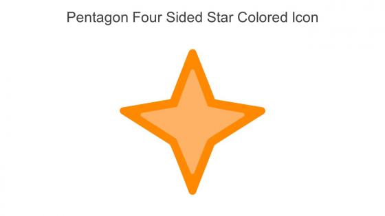 Pentagon Four Sided Star Colored Icon In Powerpoint Pptx Png And Editable Eps Format