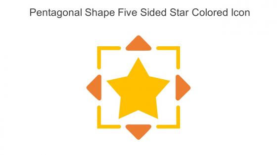 Pentagonal Shape Five Sided Star Colored Icon In Powerpoint Pptx Png And Editable Eps Format