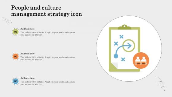 People And Culture Management Strategy Icon