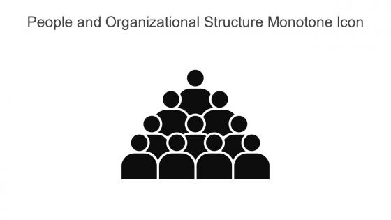 People And Organizational Structure Monotone Icon In Powerpoint Pptx Png And Editable Eps Format