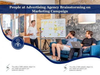 People at advertising agency brainstorming on marketing campaign