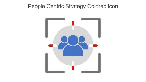People Centric Strategy Colored Icon In Powerpoint Pptx Png And Editable Eps Format