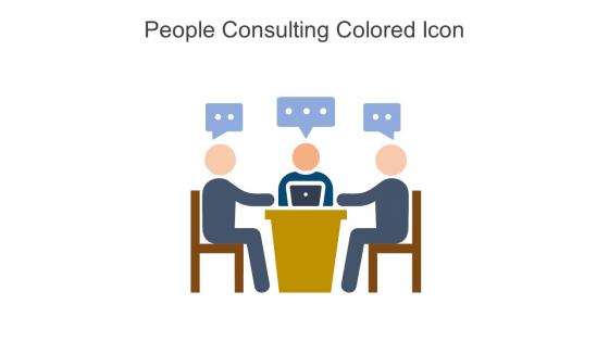 People Consulting Colored Icon In Powerpoint Pptx Png And Editable Eps Format