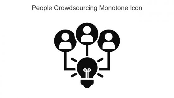 People Crowdsourcing Monotone Icon In Powerpoint Pptx Png And Editable Eps Format