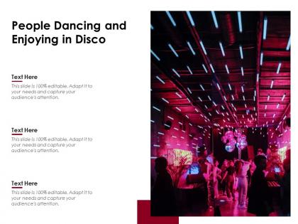 People dancing and enjoying in disco
