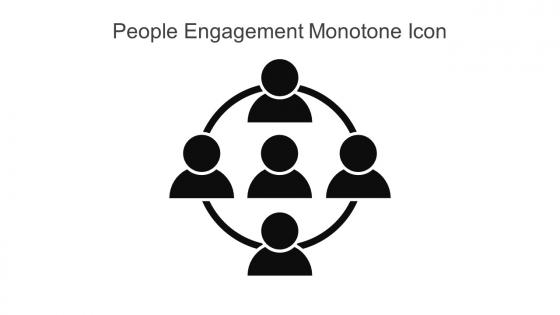 People Engagement Monotone Icon In Powerpoint Pptx Png And Editable Eps Format