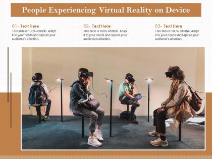 People experiencing virtual reality on device