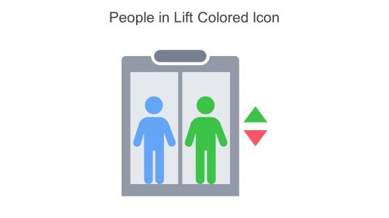 People In Lift Colored Icon In Powerpoint Pptx Png And Editable Eps Format