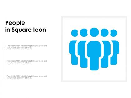 People in square icon