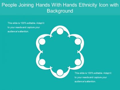 People joining hands with hands ethnicity icon with background