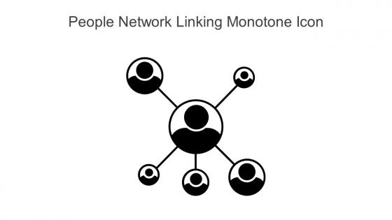 People Network Linking Monotone Icon In Powerpoint Pptx Png And Editable Eps Format