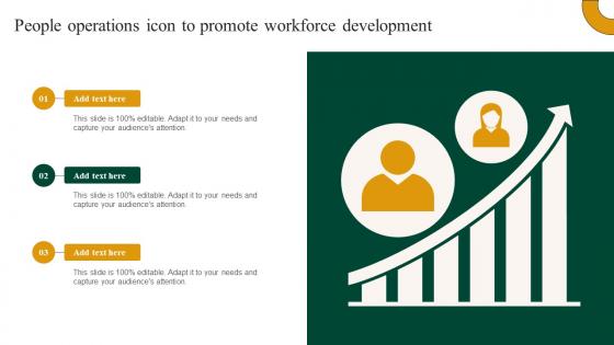 People Operations Icon To Promote Workforce Development