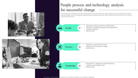 People Process And Technology Analysis For Successful Change