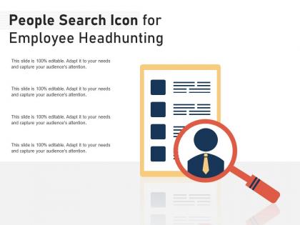 People search icon for employee headhunting