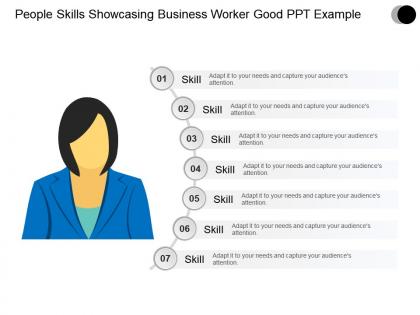 People skills showcasing business worker good ppt example