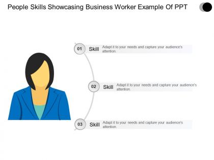 People skills showcasing business worker powerpoint layout