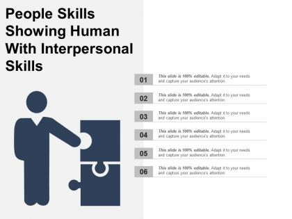 People skills showing human with interpersonal skills