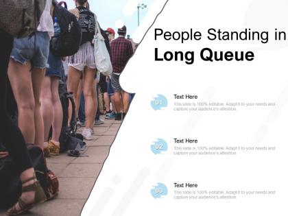 People standing in long queue