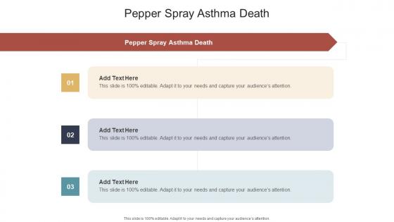 Pepper Spray Asthma Death In Powerpoint And Google Slides Cpb