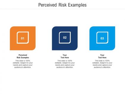 Perceived risk examples ppt powerpoint presentation gallery visual aids cpb