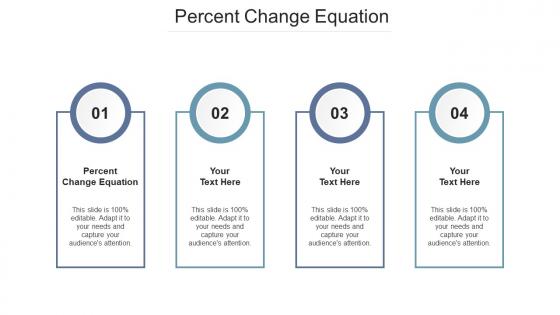 Percent change equation ppt powerpoint presentation professional guide cpb