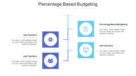 Percentage Based Budgeting Ppt Powerpoint Presentation Summary Icons Cpb